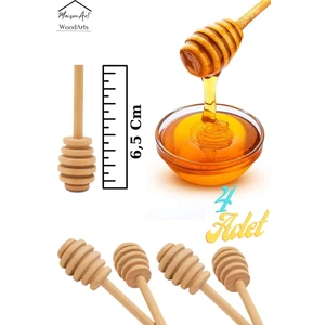 Mini Ahşap Bal Kaşığı El Yapımı Bal Çubuğu