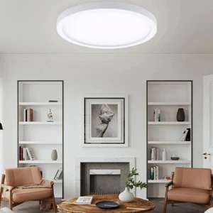 Büyük Boy Tavana Sıfır LED Plofonyer Avize Armatür Banyo Tuvalet Balkon Lambası Armatürü Beyaz Işık