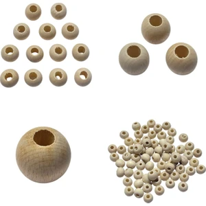 Ahşap Boncuk Yuvarlak Top BNCAH01