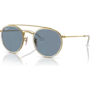 RB 3647N 00102 51 Polarize Unisex Gold Metal Yuvarlak Güneş Gözlüğü