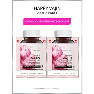 Happy Vajin - Kadın Sağlığı ve Kokusu 60 x 2 Kutu Yumuşak Kapsül