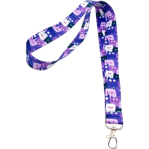 Ciccibiccishop Mor Sevimli Cat  25 Mm(Geniş) Boyun Askı Ipi