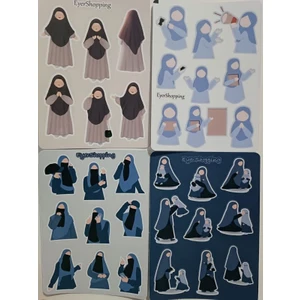 EyER Shoping Tesettür Hijab Sticker Etiket Set