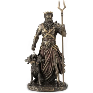 Bronz Renk Mitolojik Hades Figür 27CM