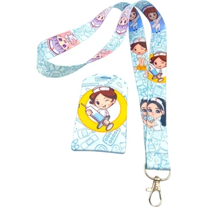 Ciccibiccishop Sağlıkçı Hemşire Boyun Askı Ipi ve Silikon Diket Kart Tutucu