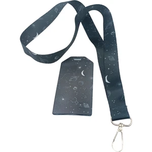 Ciccibicci Shop  Galaksi Boyun Askı İpi Ve Silikon Kart Tutucu