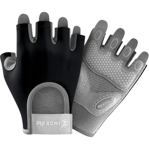 Terletmeyen Yarım Parmak Fitness Yoga Pilates Bisiklet Avuç Içi Kaymaz Silikon Spor Eldiven (1 Çift)