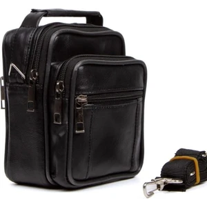 Erkek Çantası Kuzu Derisi Siyah