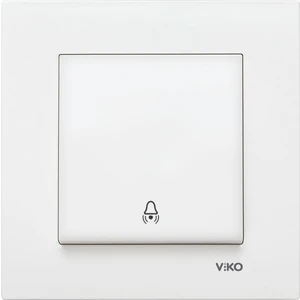 Karre Beyaz Zil Anahtarı Çerçeveli