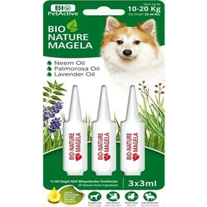 Bio Pet Active Bio Nature Magela Dog  Bit Pire Kene Parazit 3x5 ml 10-20 KG