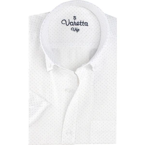 Erkek Taba Cepli Klasik Kesim Pamuklu Kısa Kollu Gömlek