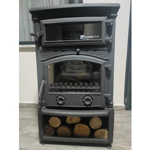 Flame Stove FS-013YKST Yandan Kapaklı Kuzineli Pik Döküm Şömine Soba