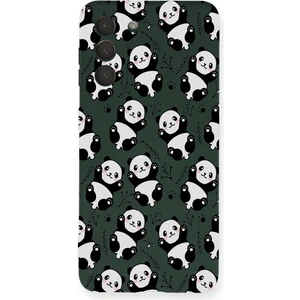 Printify Samsung Galaxy S21 Fe ile Uyumlu Lansman Kılıf Panda Tasarımlı Içi Kadife Kaplı Kapak