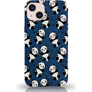 Printify Apple iPhone 13 ile Uyumlu Lansman Kılıf Panda Tasarımlı Içi Kadife Kaplı Kapak