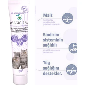 Hairball Malt Paste 100GR Kediler Için Tüy Yumağı Önleyen Malt Paste