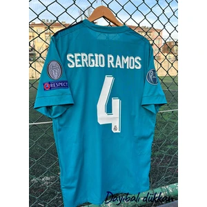 Dayı Balı Real Madrid Sergio Ramos 2017 2018 Okyanus Yeşili-Turkuaz Şampiyonlar Ligi Deplasman Forması