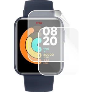Xiaomi Mi Watch Lite Ekran Koruyucu Tam Kaplama Şeffaf Tpu Film 2 Adet
