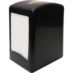 Masa Üstü Siyah Peçetelik Çift Taraflı Yaylı Peçete Dispanseri Lokanta Tipi Masaüstü Peçete Otomatı