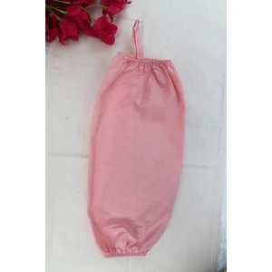 Emtory Home Pembe Çift Lastikli Keten Poşetlik - Mutfak Düzenleyici