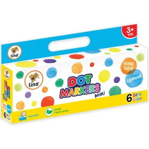 Mini Dot Markers 6 Renk Yıkanabilir LN-506
