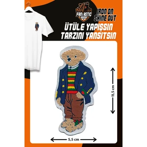 Ütü Ile Yapışan Dokuma Peluş, Kolej, Punch, Ralph, Ayıcık Arma Modeli