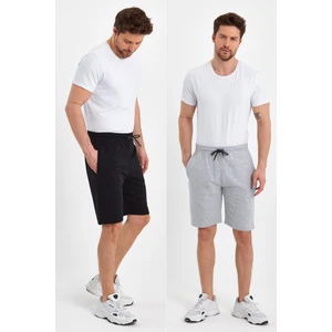 mmetalic Regular Fit Yanları Cepli Rahat Kesim 2'li Erkek Şort