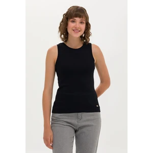 U.S. Polo Assn. Kadın Siyah T-Shirt 50266320-VR046