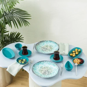 Forever Bone Patina 26 Parça 6 Kişilik Kahvaltı Takımı