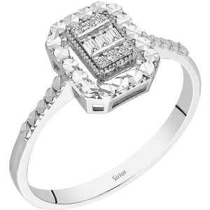 Sirius Pırlanta 0,50 Karat Efektli Baget Pırlanta Yüzük 0447R0038