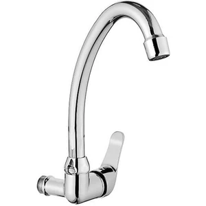 Alaska Tek Su Girişli Kuğu Lavabo Batarya Duvardan Çıkışlı