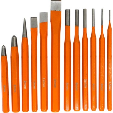 Titi 6016 Düz Konik Pim Zımba Keski Takımı 12 Parça Fiyatı