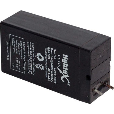 蓄電池 Lightex Lt-41 4VOLT 1AMPER Akü 65X22X35MM Fiyatı