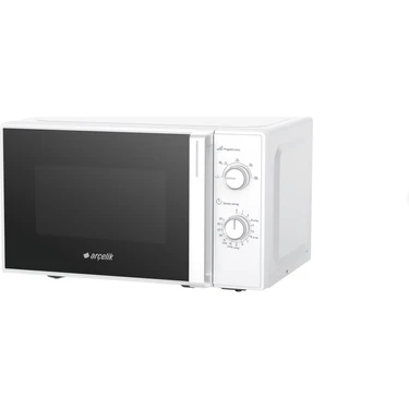 Arçelik 20 Litre Kapasiteli Solo Mikrodalga Fırın 700 W Beyaz Renk Mekanik Kontrol
