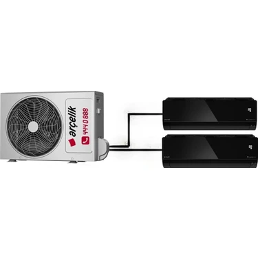 Arçelik A 12000 BTU + 12000 BTU İç Ünite (1 adet Dış Ünite = 2 adet İç Ünite) 16000 BTU 1+2 Multi