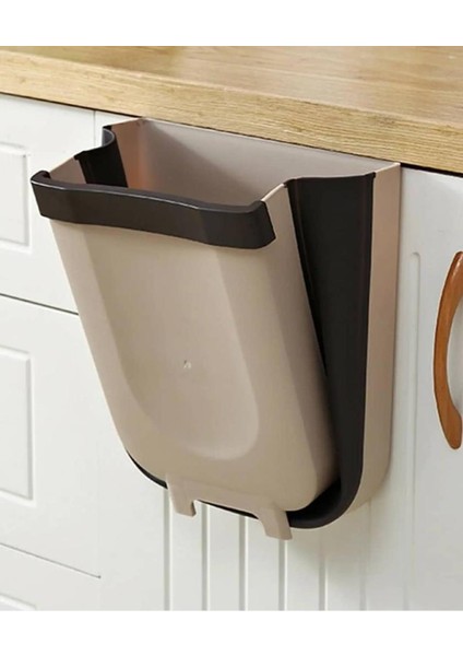 Portatif Katlanabilir Askılı Sihirli Çöp Kutusu