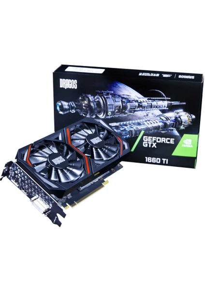 Cuda GTX1660TI Gddr6 192BIT Hdmi.dvi.dp Çift Fan 6gb Ekran Kartı