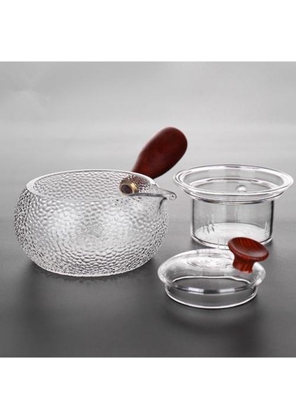 Japon Tarzı Çaydanlık Temizle Cam Ahşap Saplı Pot Çay Makinesi Kahve Su Isıtıcısı Teaware Aracı Dekor | Çaydanlıklar (Yurt Dışından)