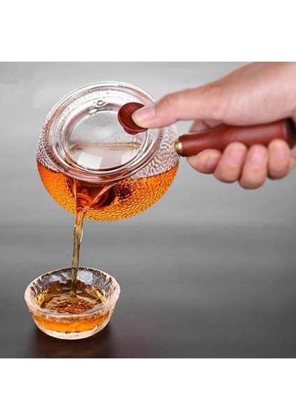 Japon Tarzı Çaydanlık Temizle Cam Ahşap Saplı Pot Çay Makinesi Kahve Su Isıtıcısı Teaware Aracı Dekor | Çaydanlıklar (Yurt Dışından)