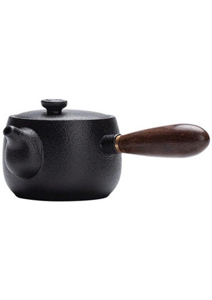Siyah Çömlek Çay Çekici Kung Fu Çay Seti Yan Saplı Pot Ev Filtresi Çaydanlık Ham Çömlekçilik Japon Yaratıcı Tek Pot | Çaydanlıklar (Yurt Dışından)
