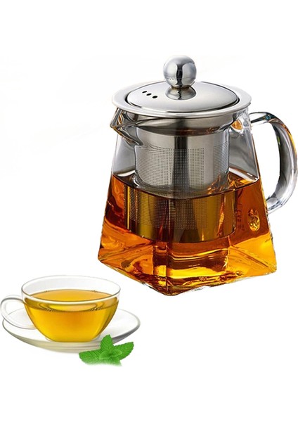 Isıya Dayanıklı Cam Çaydanlık Paslanmaz Çelik Çay ile Demlik Filtre Çiçek Çay Kettle Kung Fu Çay Seti Puer Oolong Çaydanlık | Çaydanlıklar (Yurt Dışından)