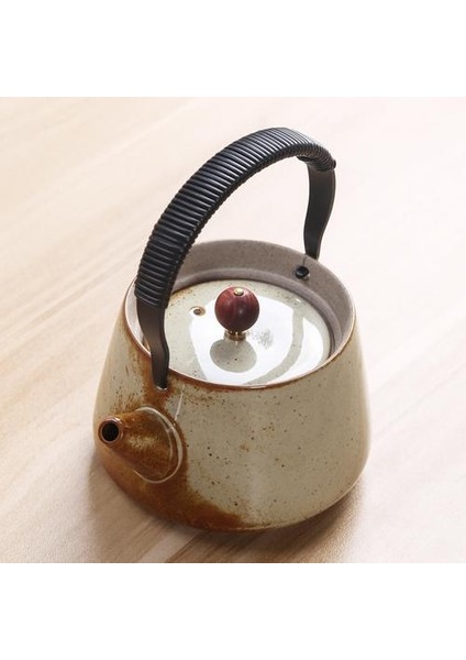 Stoneware Döngü Işlenmiş Çaydanlık Çaydanlık Seramik Ev Tek Demlik Retro Nostaljik Japon Kung Fu Demlik Set Çay Su Isıtıcısı Çay Potu | Çaydanlıklar (Yurt Dışından)