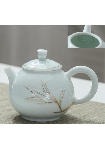 Bambu Çaydanlık Celadon Çaydanlık Çin Seramik Çaydanlık Çaydanlık Teacup Suit Çay Seti | Çaydanlıklar (Yurt Dışından)
