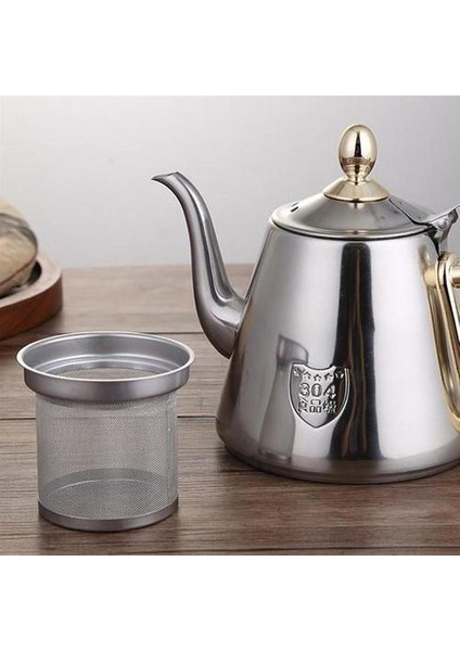 1 Adet Çaydanlık 1.2l Paslanmaz Çelik Paslanmaz Indüksiyon Ocak Demlik Teakettle ile Güvenli Çay Potu Çay Su Isıtıcısı Ev Ofis Için | Çaydanlıklar (Yurt Dışından)