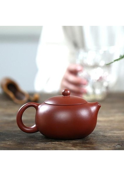 270ML Yixing Mor Kil Çaydanlıklar Xishi Çay Potu Delik Filtresi Su Isıtıcısı Master El Yapımı Zisha Teaware Dahongpao Otantik | Çaydanlıklar (Yurt Dışından) modelleri