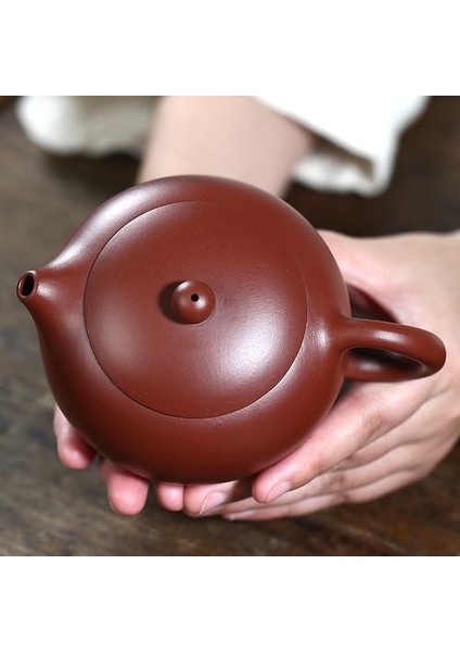 270ML Yixing Mor Kil Çaydanlıklar Xishi Çay Potu Delik Filtresi Su Isıtıcısı Master El Yapımı Zisha Teaware Dahongpao Otantik | Çaydanlıklar (Yurt Dışından) indirimleri