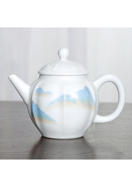 Beyaz Çömlek Mutlak Yağ Yeşim Çaydanlık Tek Tencere El Yapımı Küresel Filtre Demlik Ev Kung Fu Teaware Aksesuarlar | Çaydanlıklar (Yurt Dışından)