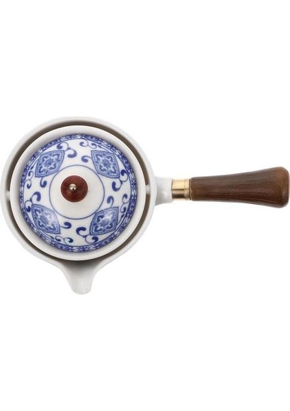 Seramik Çaydanlık El Demlik Zarif Çay Seti Yan Kolu Çay Su Isıtıcısı 360 ° Demlik Seramik Tek Pot Yan Tutamak Pot | Çaydanlıklar (Yurt Dışından)