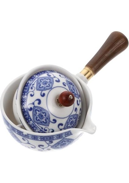 Seramik Çaydanlık El Demlik Zarif Çay Seti Yan Kolu Çay Su Isıtıcısı 360 ° Demlik Seramik Tek Pot Yan Tutamak Pot | Çaydanlıklar (Yurt Dışından)