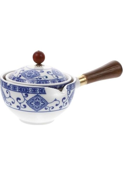Seramik Çaydanlık El Demlik Zarif Çay Seti Yan Kolu Çay Su Isıtıcısı 360 ° Demlik Seramik Tek Pot Yan Tutamak Pot | Çaydanlıklar (Yurt Dışından)