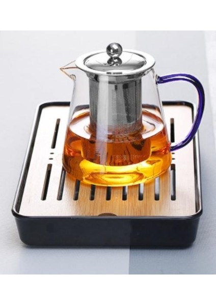 Renkli Isıya Dayanıklı Cam Demlik 550 ml Filtre Ile, Çay Tenceresi Doğrudan Yangın Süzgeci Isı Kahve Pot Su Isıtıcısı Üzerinde Isıtılabilir | Çaydanlıklar (02) (Yurt Dışından)